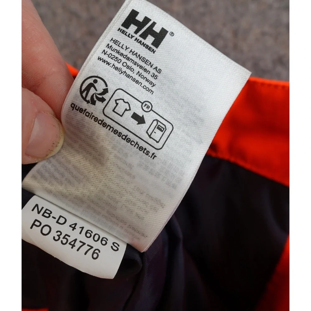 Helly Hansen Kids 10 Orange Primaloft Ski Snowboard Pants High Vis Neon Insulate
